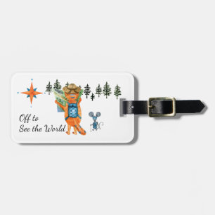 Off to See the World Acrylic Luggage Tag