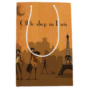 off to shop in Paris gift bag