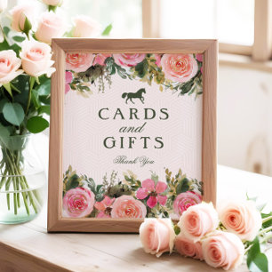 Off to the Altar Bridal Shower Cards & Gifts Sign