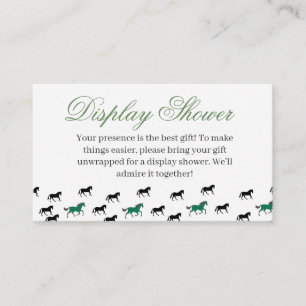 Off to the Altar Horse Racing Bridal Shower Enclosure Card