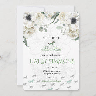 Off to the Altar Horse Racing Bridal Shower Invitation