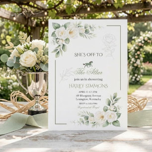 Off to the Altar Horse Racing Bridal Shower Invitation