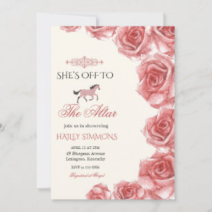 Off to the Altar Horse Racing Bridal Shower Invitation