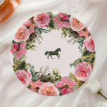 Off to the Altar Kentucky Derby Bridal Shower Paper Plate<br><div class="desc">Add a touch of Southern elegance to your celebration with our Off to the Altar Kentucky Derby Bridal Shower Paper Plates. Featuring a charming horse motif surrounded by delicate pink roses and olive green accents, these plates perfectly complement a Derby-inspired bridal shower. The soft colour palette and floral details bring...</div>
