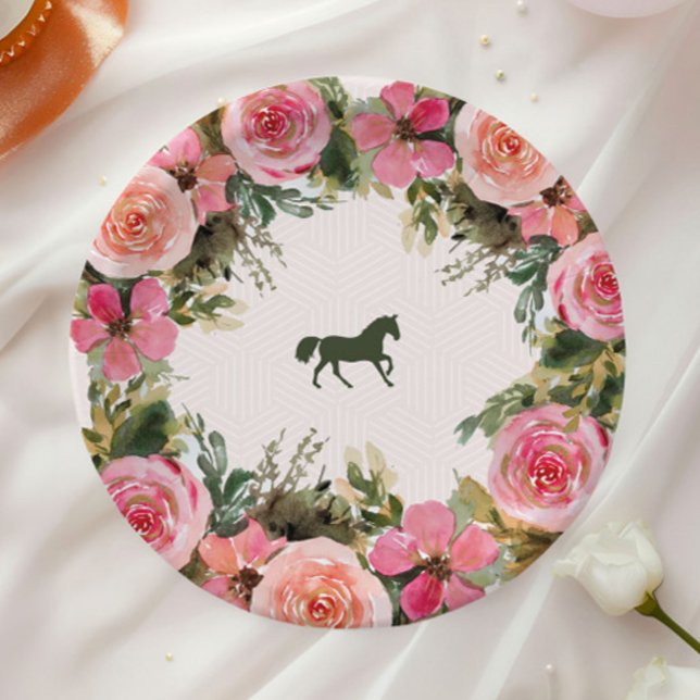 Off to the Altar Kentucky Derby Bridal Shower Paper Plate (Creator Uploaded)