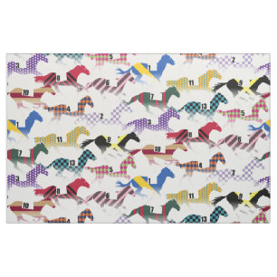 Off to the Horse Races Jockey Silk Pattern Fabric