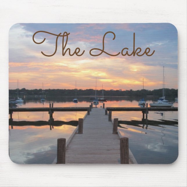 Off to the Lake! Mouse Mat (Front)