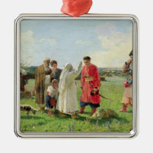 Off to the Zaporozhian Host, 1889 Metal Tree Decoration