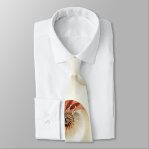 Off White Chambered Nautilus Print Tie