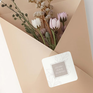 Off-White   Chic Floral Label