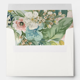 Off-white   Chic Watercolor Wedding  Envelope