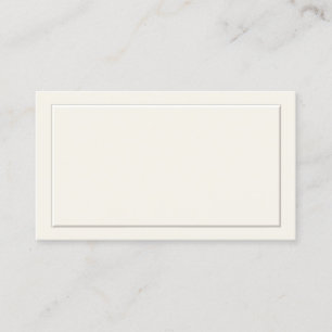Off White Formal Place Cards