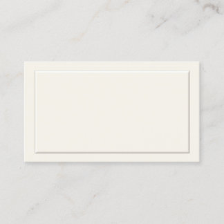 Off White Formal Place Cards