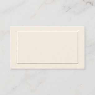 Off White Formal Place Cards