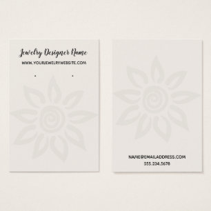 Off-White Graphic Flower 7 Earring Holder Display