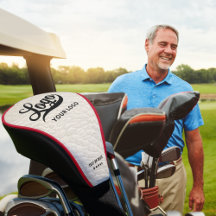 Off white Leather Company Logo Business Club