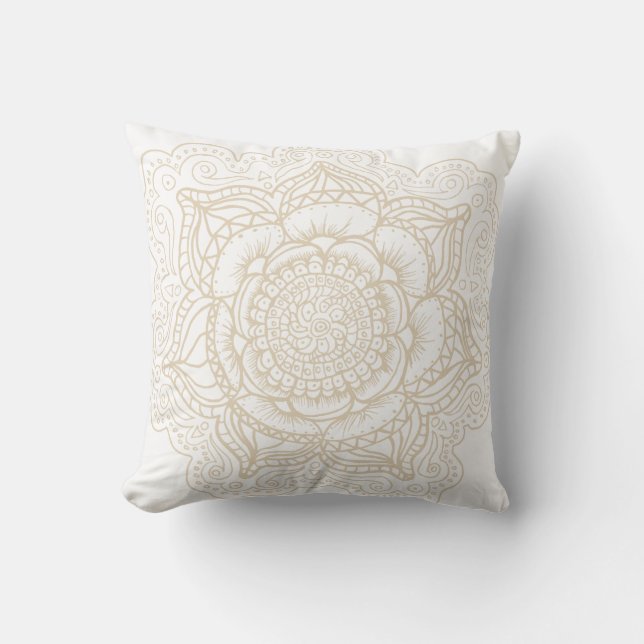 Off-White Mandala Cushion (Front)