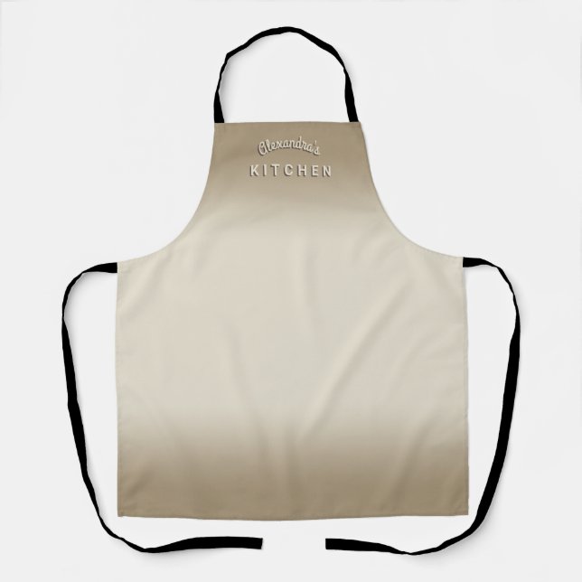 Off White Ombre Apron (Front)