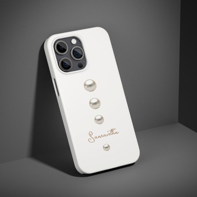 off white Pearls Case-Mate iPhone Case (Creator Uploaded)