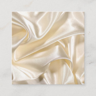 Off-White Silk Square Business Card