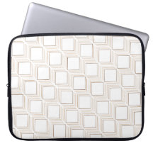 Off-white tumbling squares Electronics Bag