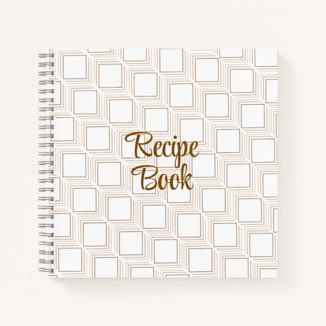 Off-white tumbling squares recipe book (Front)