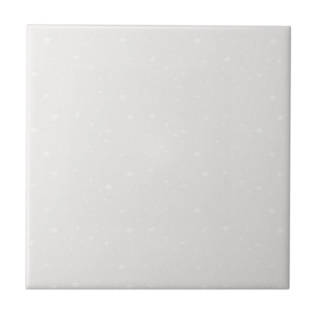 Off-White with White Moons Tile (Front)