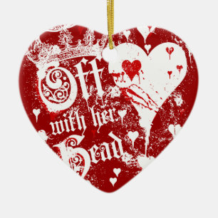 Off With Her Head Ceramic Tree Decoration