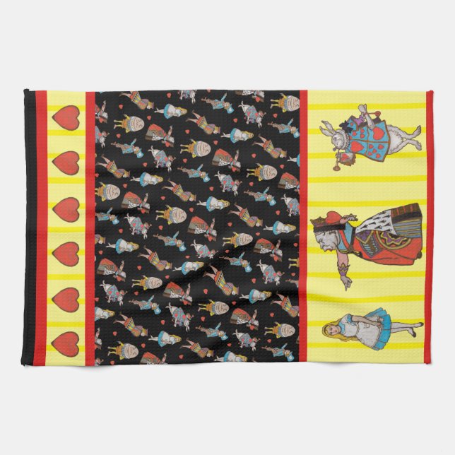 Off with her head!  tea towel (Horizontal)