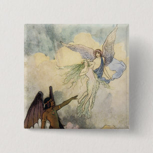 Off, ye icy Spirits, Fly 15 Cm Square Badge