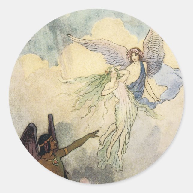 Off, ye icy Spirits, Fly Classic Round Sticker (Front)