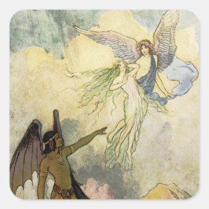 Off, ye icy Spirits, Fly Square Sticker