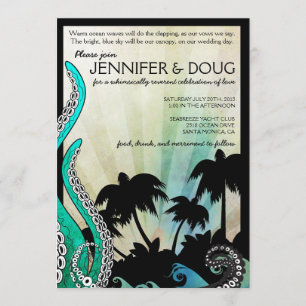 Offbeat Island Destination Wedding Invitation