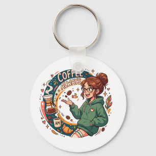 offee Halloween Vibes – Cosy Autumn Coffee Lover I Key Ring
