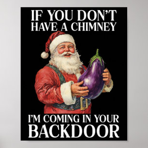 Offensive Christmas Adult Gag Tee Men Women - Uni- Poster
