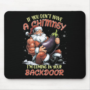 Offensive Christmas Adult Ual Innuendo Santa Rude Mouse Mat