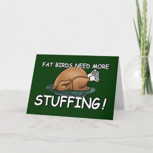 Offensive fat joke holiday card