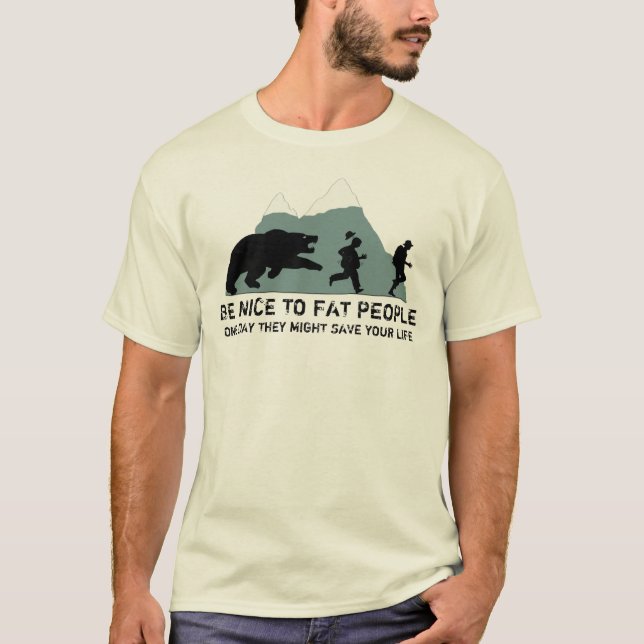 Offensive fat joke T-Shirt (Front)