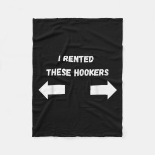 Offensive I Rented These S Funny Adult Humour Sayi Fleece Blanket