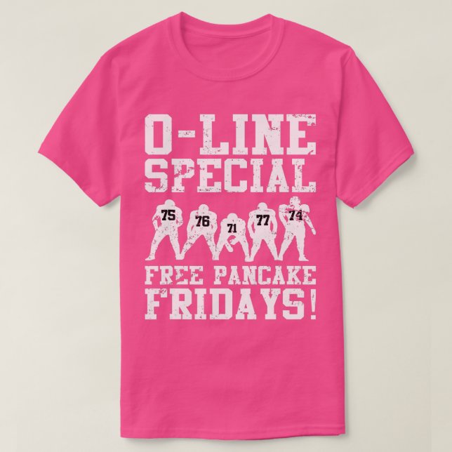 Offensive Line Football Lineman Funny  T-Shirt (Design Front)