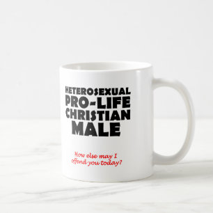 Offensive Prolife Male Christian Mug Humour