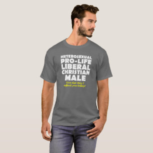 Offensive Prolife Male Christian Shirt Humour