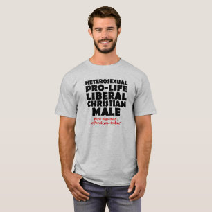 Offensive Prolife Male Christian Shirt Humour