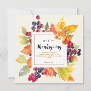 Offer the Sacrifice of Thanksgiving Holiday Card