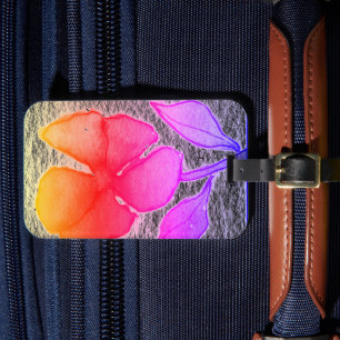 Offerings from my original floral paintings   lugg luggage tag