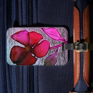 Offerings from my original floral paintings lugg luggage tag