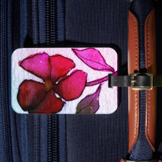 Offerings from my original floral paintings lugg luggage tag