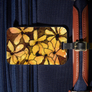 Offerings from my original floral paintings lugg luggage tag