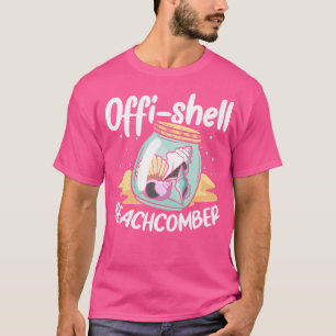 Offi-Chell Beachcomber Sea Shell Hunter Conche Col T-Shirt