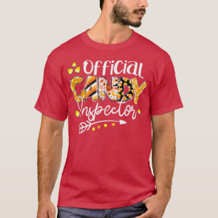 Offical Candy Inspector Candy Corn Kids Halloween T-Shirt